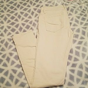 LOFT modern skinny off-white corduroy size 0